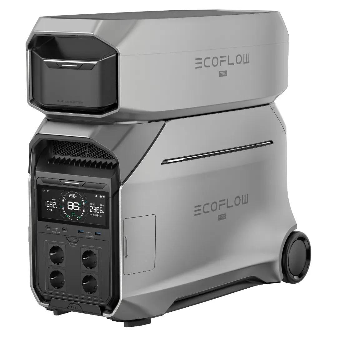 Ecoflow  Delta Pro 3 + extra batterij  Zwart