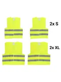 Veiligheidsvesten Combi Set 4 stuks (2xS, 2xXL)