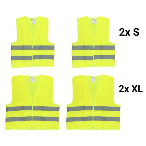Veiligheidsvesten Combi Set 4 stuks (2xS, 2xXL)