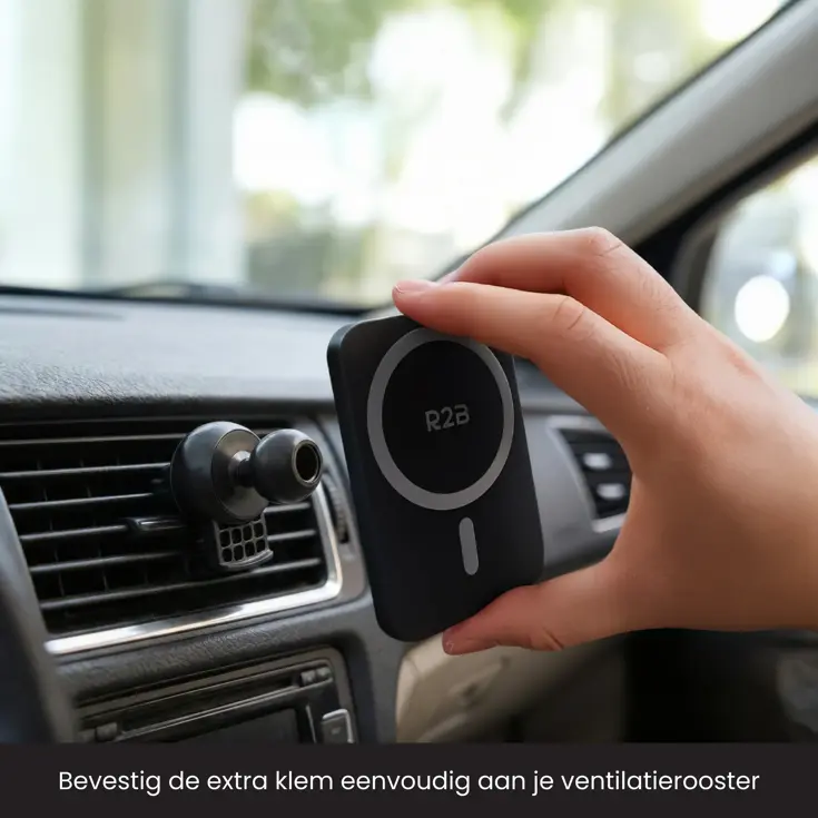 MagSafe Autohouder met Draadloos Opladen
