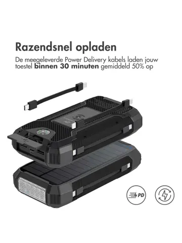 Solar Powerbank 30.000 mAh