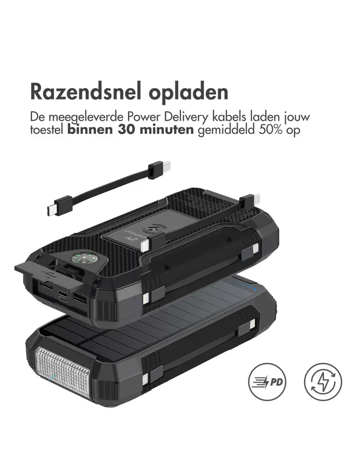Solar Powerbank 30.000 mAh