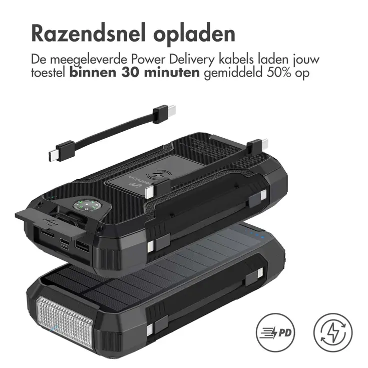 Solar Powerbank 30.000 mAh