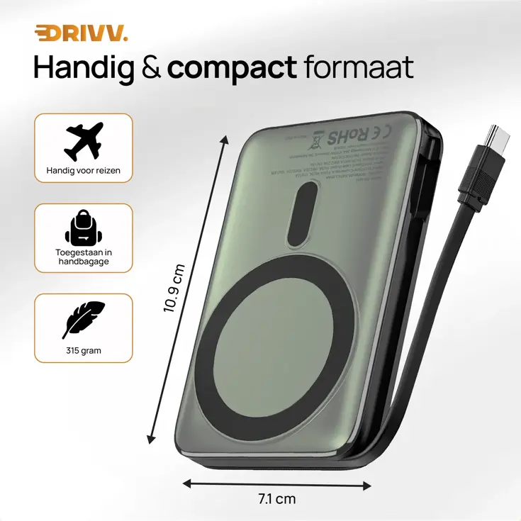 Magnetische Powerbank 10000 mAh
