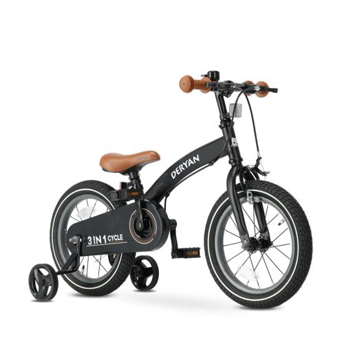 Luxe Kinderfiets 12 inch - 3 in 1 - Loopfiets