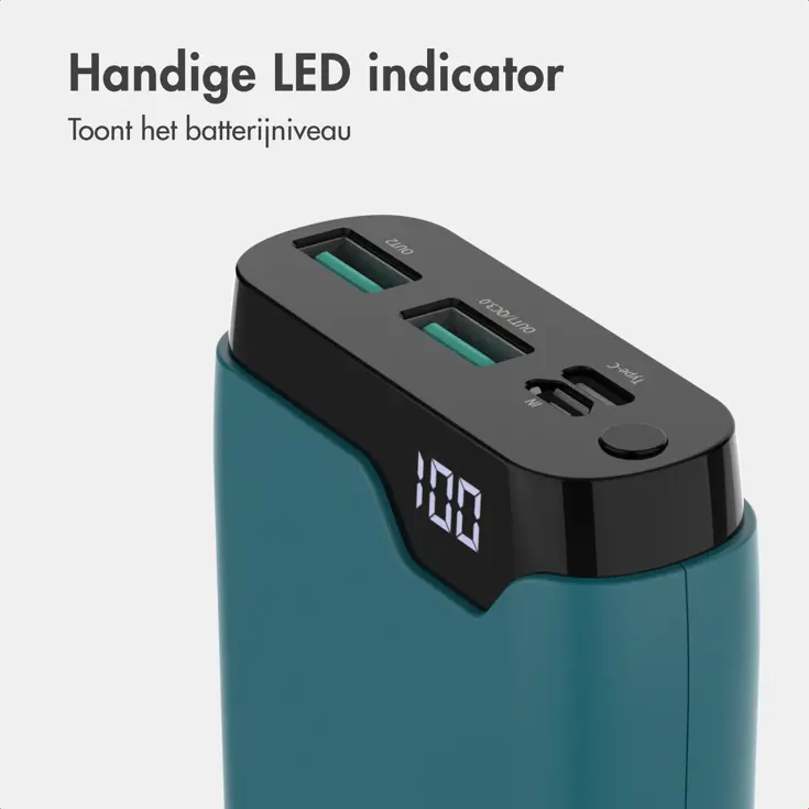 Powerbank 20.000 mAh 22.5w Snellader