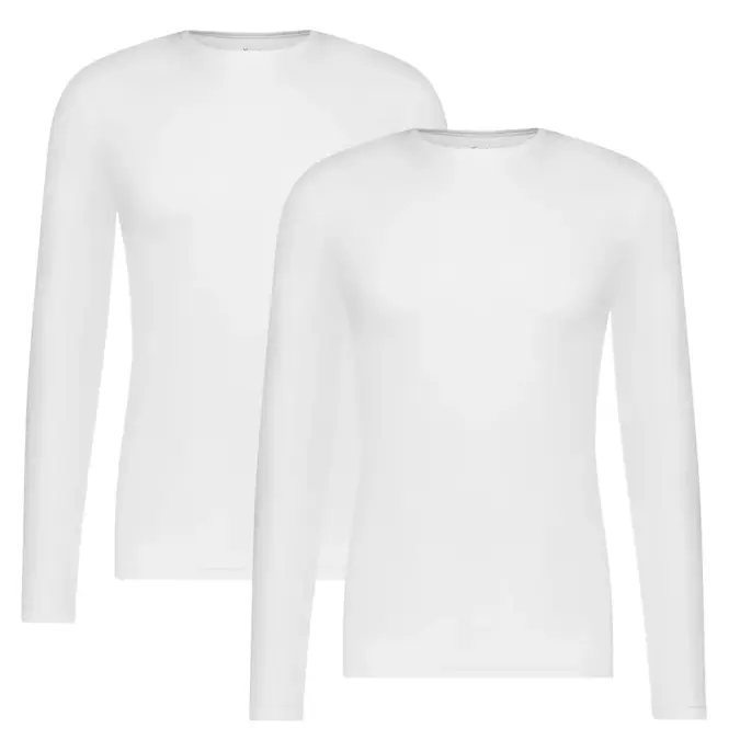 Bamboo Basics - 2-Pack O-hals Shirts - Heren