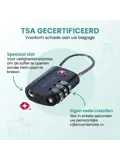 Travelnet TSA Reisslot met Cijfercode Set van 2