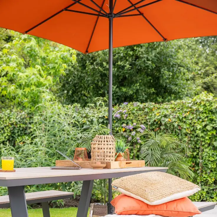 Lotus 250x250 Stokparasol Garden Impressions