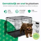 Hondenbench XL - Incl. Plaid - 2 Deuren