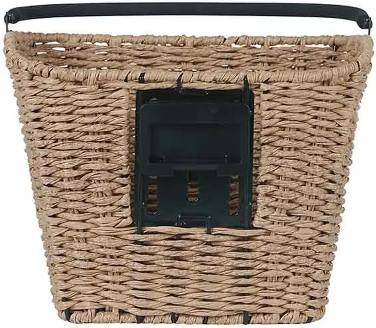 Basil Fietsmand Bremen Rattan Look  met KF