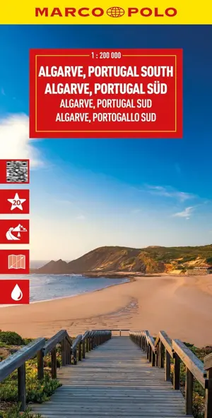 Wegenkaart Algarve Portugal Zuid