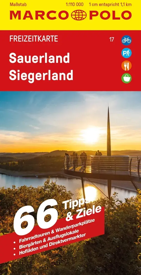 Marco Polo Kaart FZK 17 Sauerland Siegerland