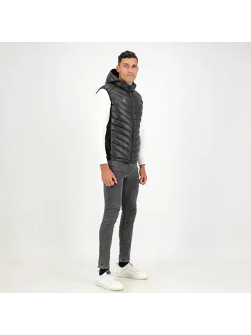 Høgge Verwarmde Heren Bodywarmer Gløde Zwart