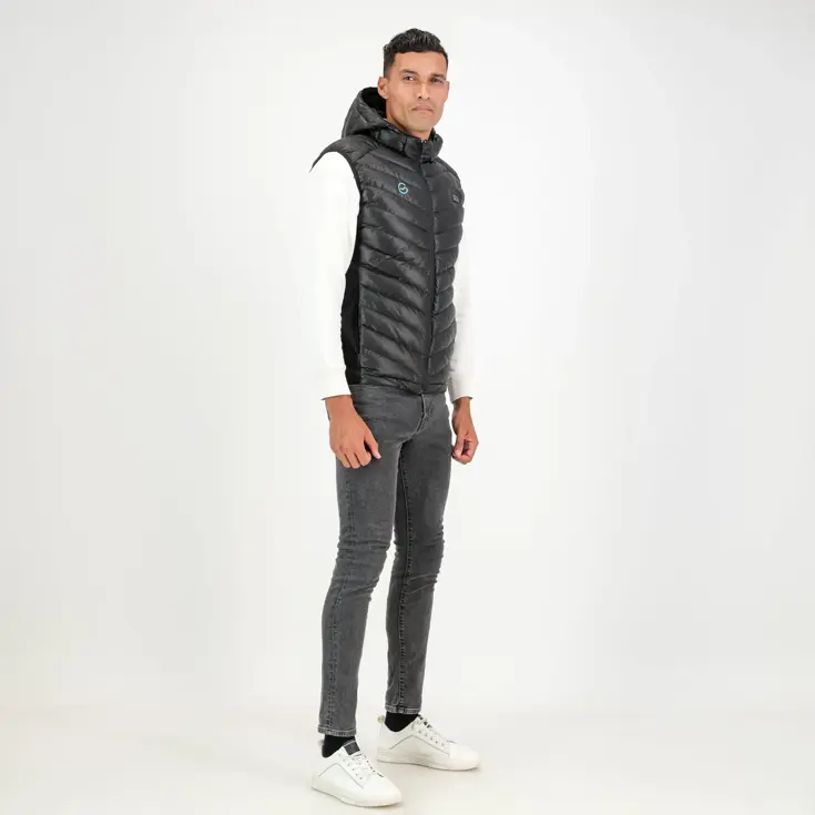 Høgge Verwarmde Heren Bodywarmer Gløde Zwart