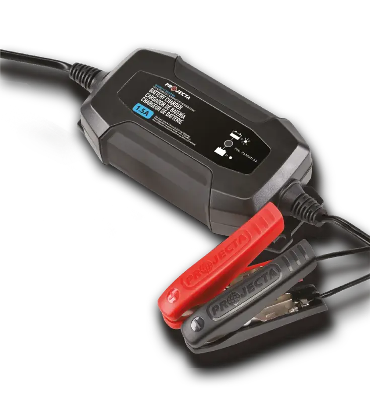 AC008 4 fase Automatisch acculader 0,8A, 12V