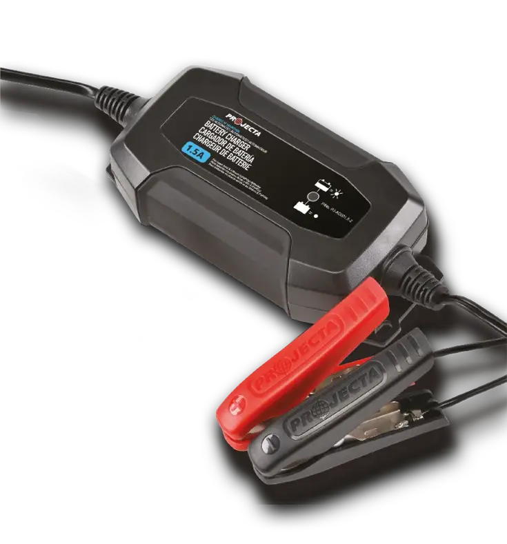 AC008 4 fase Automatisch acculader 0,8A, 12V