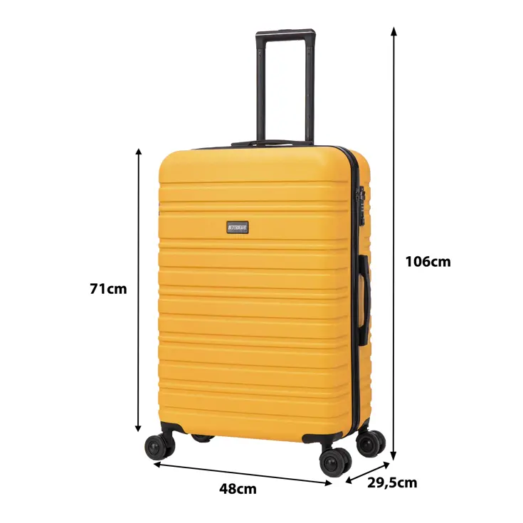 Reiskoffer L ABS 95L met TSA-slot en 360° wielen
