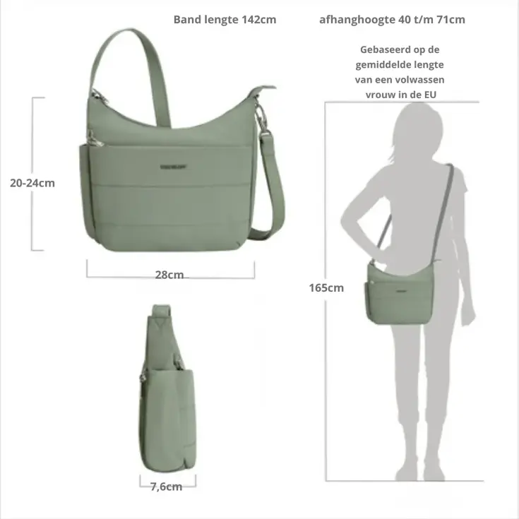 Roam Anti-diefstal Crossbody Tas - Medium
