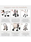Boodschappentrolley 60L - 4 Wielen