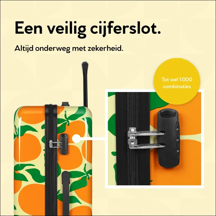 Handbagage Koffer met print - 55cm