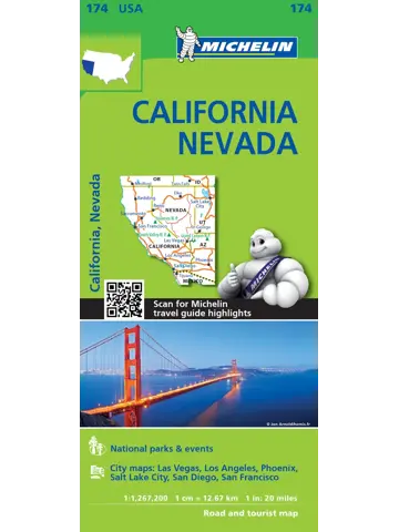 Wegenkaart Zoom 174 Californië - Nevada