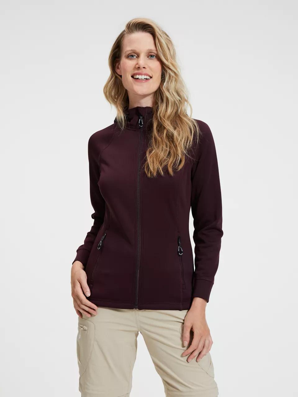 ANWB  Escada  Fleecevest dames  Bordeaux   4XL