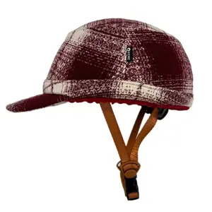 Vizorz SwitchCap fietshelm Woolly cherry cap