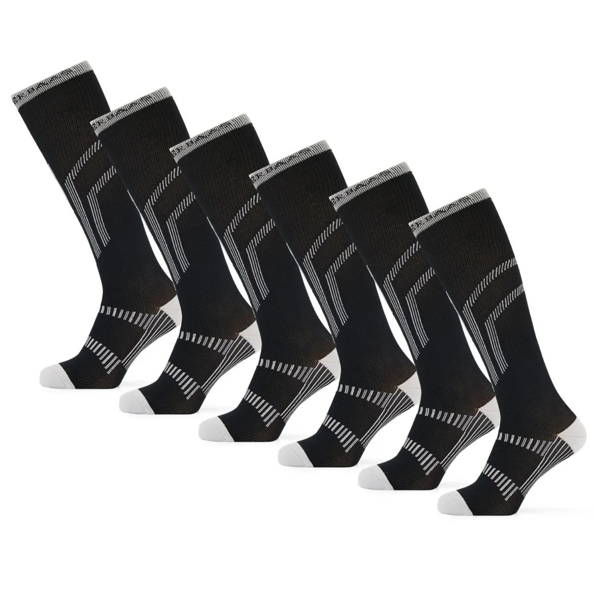Poederbaas   Lightweight  6 paar  Skisokken  Zwart