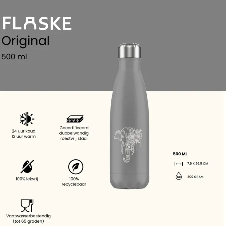 Drinkfles RVS 500 ml
