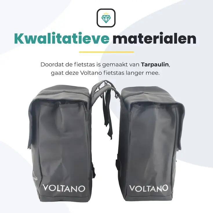 Voltano dubbele fietstas Urban 30 l