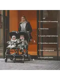 Luxe Rolo X2 XL Dubbele Buggy - Inklapbaar