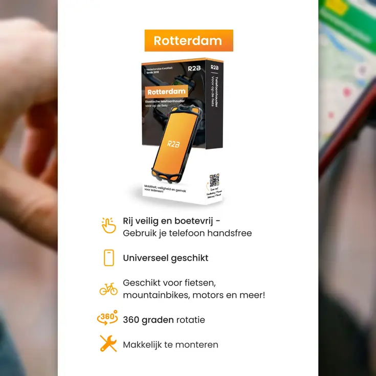 Telefoonhouder Fiets met 360 Graden Rotatie