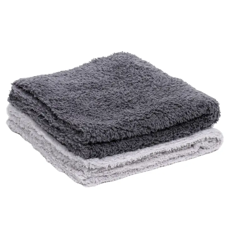 Pluche microvezeldoeken 2 stuks 40x40cm