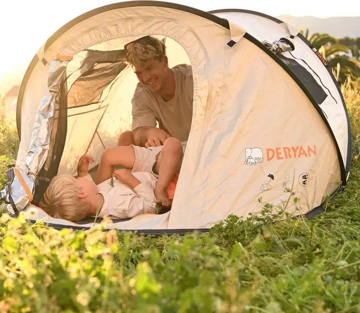 Dome Pop Up Tent - 2 Persoons - 2000MM waterkolom