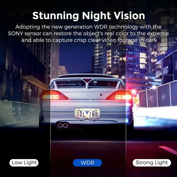 AR09 4K 2CH Full Mirror Wifi Touch dashcam