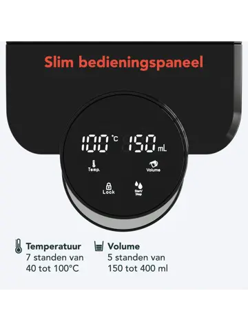 Heetwaterdispenser – 2.5L – RVS