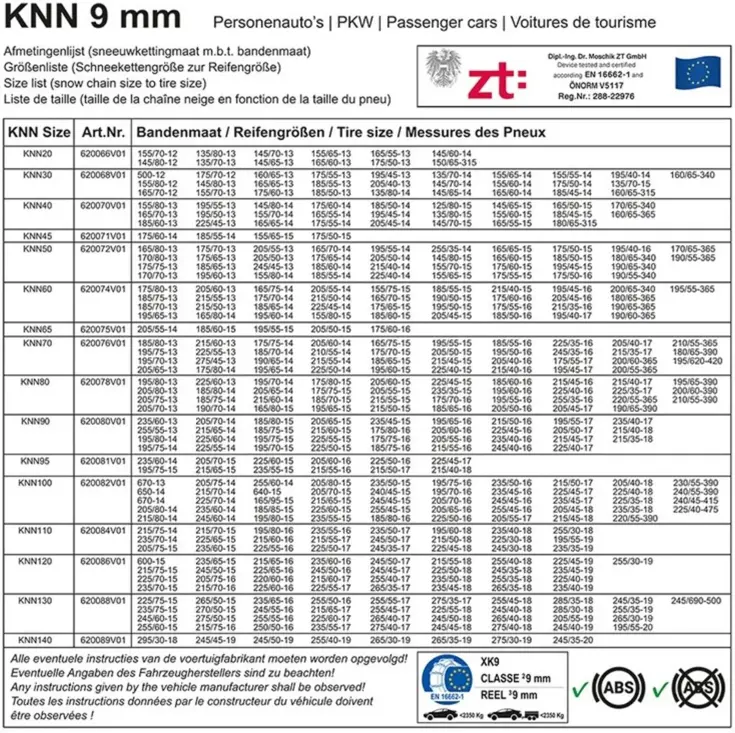 Sneeuwkettingen – KNN130