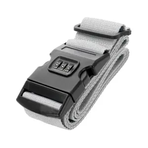 Kofferriem met cijferslot 180 cm – Zilver
