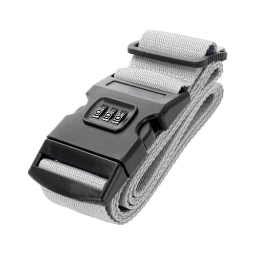 Kofferriem met cijferslot 180 cm – Zilver