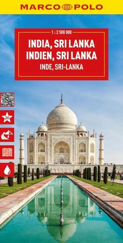 Wegenkaart India - Sri Lanka