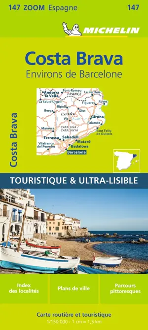 Michelin Zoom Kaart 147 Environs de Barcelona