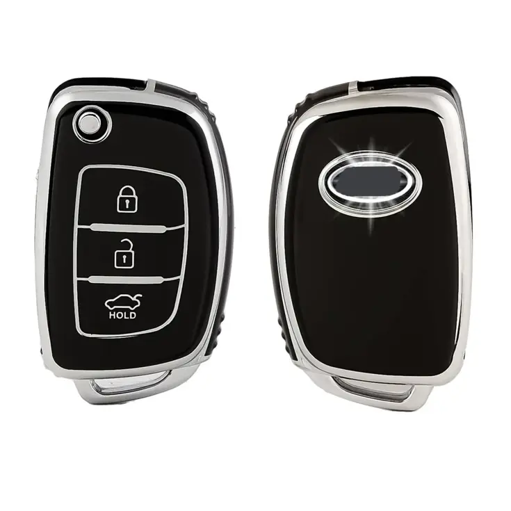 TPU Sleutelhoesje voor Hyundai zwart B3