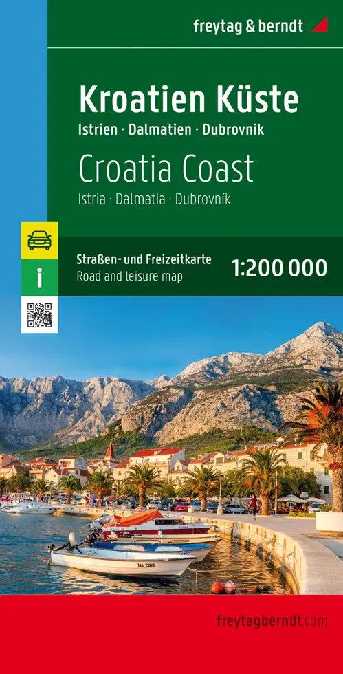 Wegenkaart Kroatische Kust Istrië Dalmatië