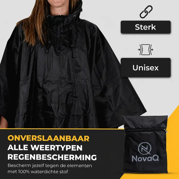 Regenponcho voor Fietsen en Wandelen