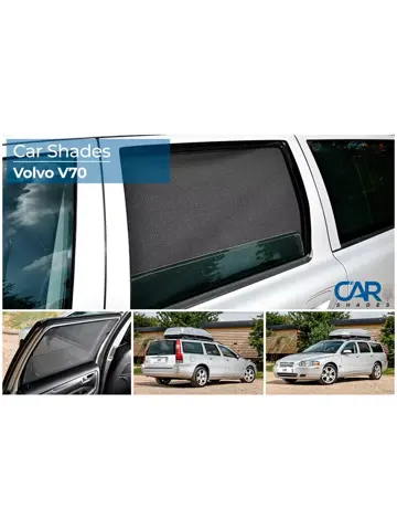 Volvo V70 Station 2007 / XC70 2007 - Zonneschermen achterportieren - Car Shades