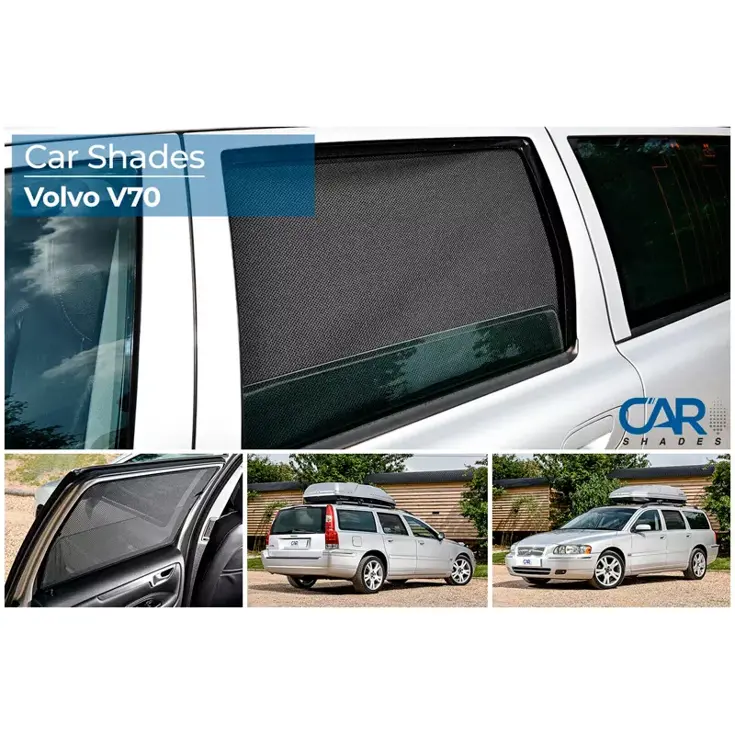 Volvo V70 Station 2007 / XC70 2007 - Zonneschermen achterportieren - Car Shades