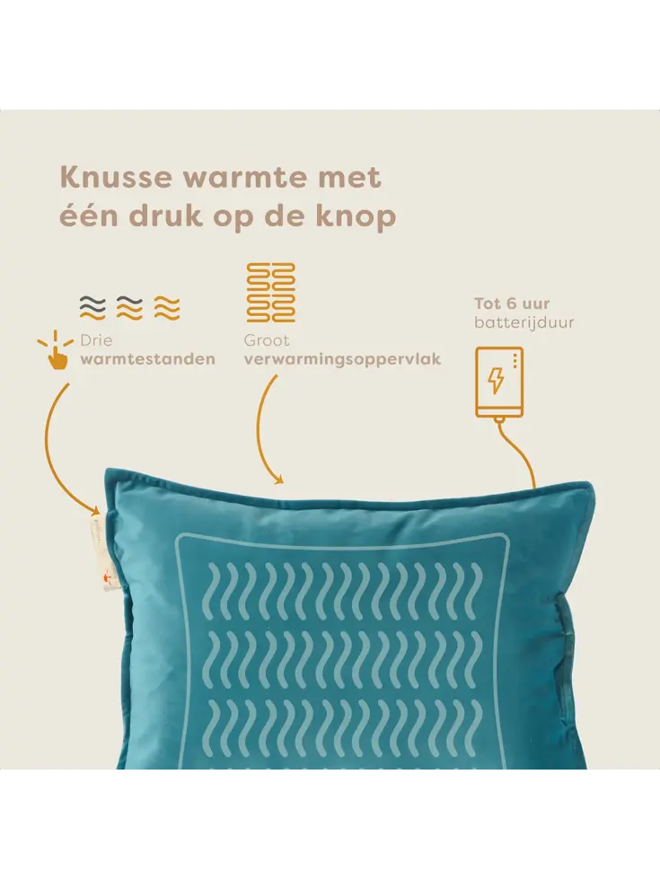 Pleafs Warmtekussen 45x60cm Plush
