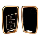 TPU Sleutelhoesje voor Volkswagen goud D3