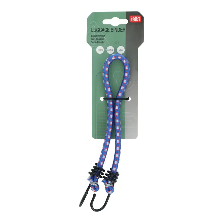 Enkele bagagebinder 40cm met metalen haken